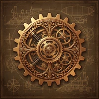 gg扑克蒸汽朋克齿轮标志